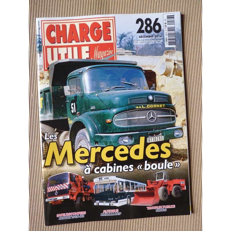 Charge Utile n°286, Mercedes L LA, Poncin VP, Terex, J7, PR100, Panhard Pathé