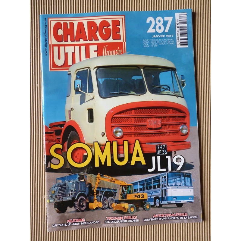 Charge Utile n°287, Somua JL19, Simca Aronde, Latil-Collet, Bolinder, Daf YA 616