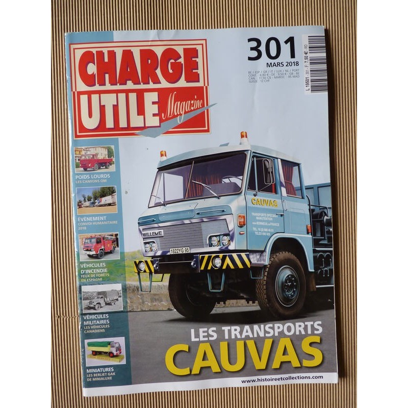 Charge Utile n°301, OM camions, Cauvas, chargeuse, canadiens militaires