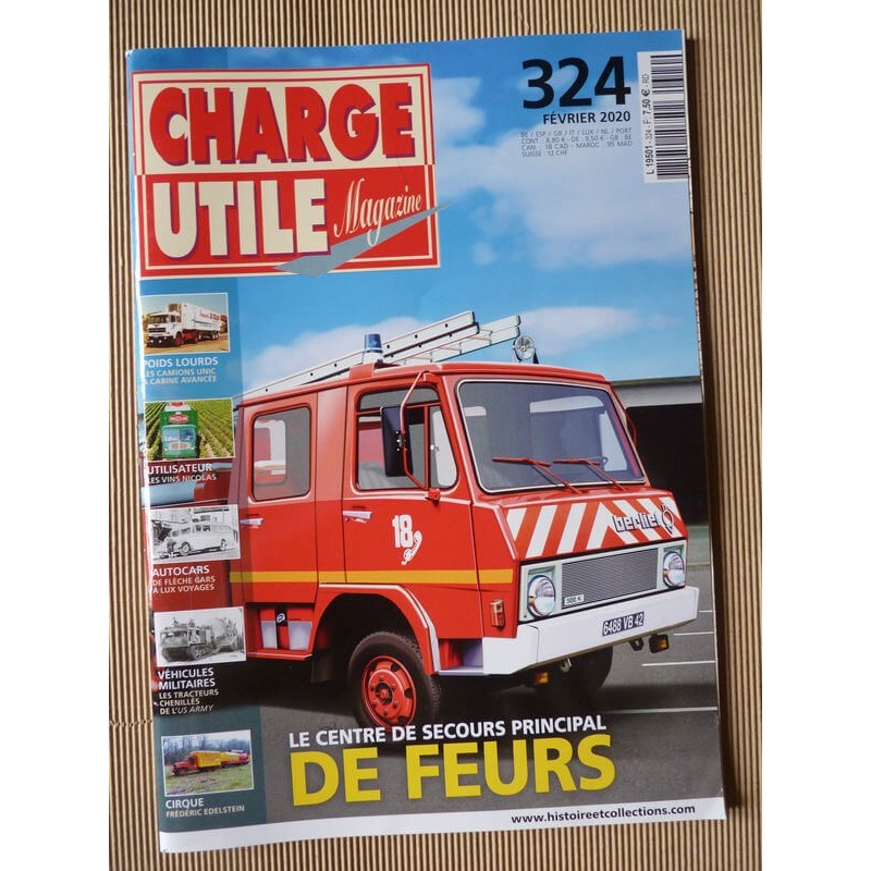 Charge Utile n°324, Unic, LeTourneau, Flèche Cars Lux Voyages, vins Nicolas, Edelstein