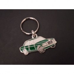 Porte-clés profil Mercedes w123 200, 220 230 240 280 300 (vert)