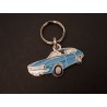 Porte-clés profil Ford Capri, GT V6 2600 RS XLR 1300 3000 2000 (bleu)