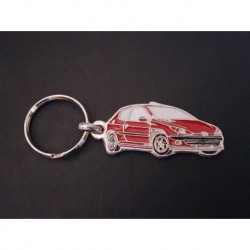 Porte-clés profil Peugeot 206, coupé XS XR XT GT S16 GTI RC (rouge)