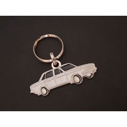 Porte-clés profil Volvo 144, 140 series (blanc)