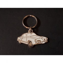 Porte-clés profil Volkswagen Karmann Ghia (blanc)