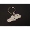 Porte-clés profil Austin et Morris 1300, BMC ADO16 (blanc)