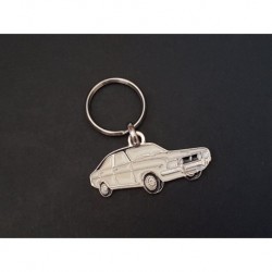 Porte-clés profil Chrysler 160 180 160 2L, Simca Talbot 1609 1610 (blanc)
