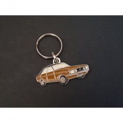 Porte-clés profil Chrysler 160 180 160 2L, Simca Talbot 1609 1610 (marron)