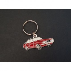 Porte-clés profil Chrysler 160 180 160 2L, Simca Talbot 1609 1610 (rouge)