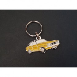 Porte-clés profil Chrysler 160 180 160 2L, Simca Talbot 1609 1610 (jaune)