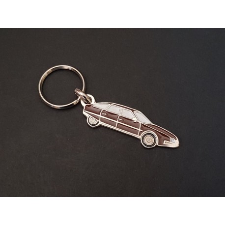 Porte-clés profil Citroen CX, Pallas Athéna GTi (marron)