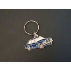 Porte-clés profil Mercedes w123 200, 220 230 240 280 300 (bleu)