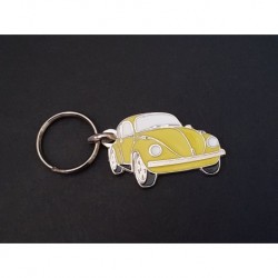 Porte-clés profil Volkswagen Cox Coccinelle, 1200, 1300 (jaune)