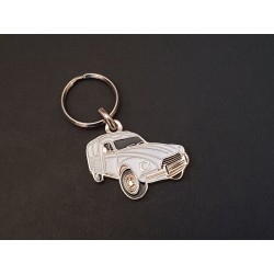 Porte-clés profil Citroen Acadiane (blanc)