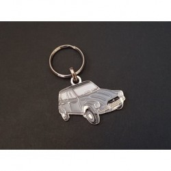 Porte-clés profil Citroen Dyane 4, 6 (gris)