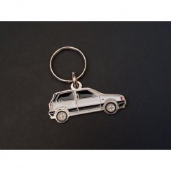 Porte-clés profil Fiat Uno Turbo i.e., Fire ie, Innocenti Mille Clip (blanc)