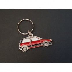 Porte-clés profil Fiat Uno Turbo i.e., Fire ie, Innocenti Mille Clip (rouge)