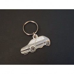 Porte-clés profil Peugeot 205 GTi, XT XS XR GTX XL XE SR (gris)