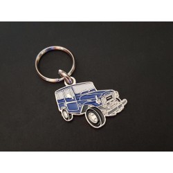 Porte-clés profil Toyota Land Cruiser FJ, FJ40 HJ40 BJ40 FJ41 OJ40 OJ50 (bleu)