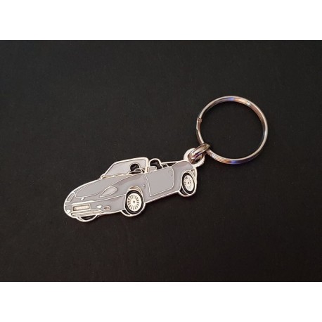 Porte-clés profil Fiat Barchetta, 1.8 16V (gris)