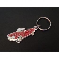 Porte-clés profil Peugeot 204 cabriolet (rouge)