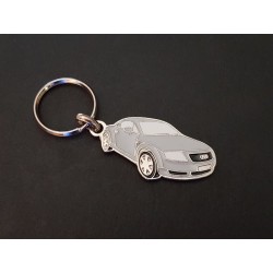 Porte-clés profil Audi TT, 8N Quattro 1.8T Club Sport 3.2 VR6 (gris)