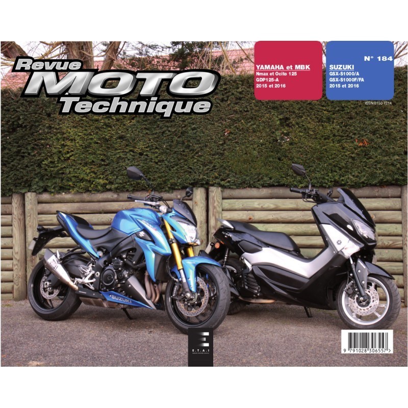 RMT Yamaha, MBK Nmax, Ocito 125, GDP 125 (15-16). Suzuki GSX S1000 (15-16)