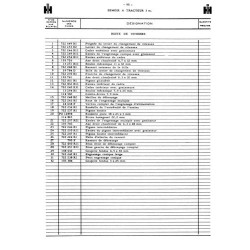 McCormick semoir F6-201 et 3 mètres, catalogue de pièces