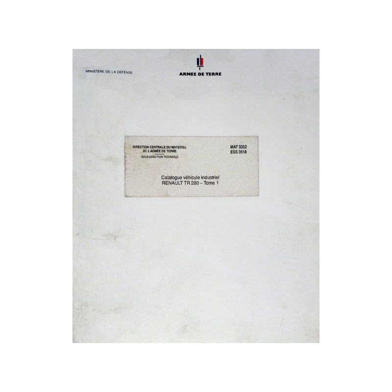 Renault Berliet TR 280 (GR 280), catalogue de pièces Renault Berliet TR 280 (GR 280), catalogue de pièces