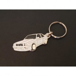 Porte-clés profil BMW M3 E30, Sport Evolution Evo, 320i 323i 325 318i (blanc)