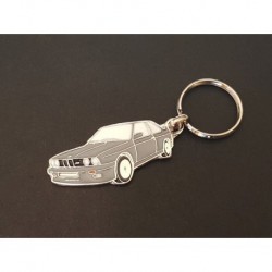 Porte-clés profil BMW M3 E30, Sport Evolution Evo, 320i 323i 325 318i (gris)