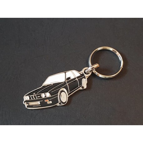 Porte-clés profil BMW M3 E30, Sport Evolution Evo, 320i 323i 325 318i (noir)