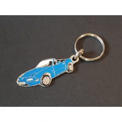 Porte-clés profil Mazda MX-5 MX5 Miata NA (bleu)