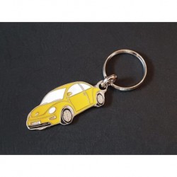 Porte-clés profil Volkswagen New Beetle (jaune)