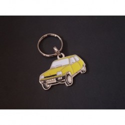 Porte-clés profil Renault 5, L TL GTL LS TX 5L 5TL 5TX (jaune)