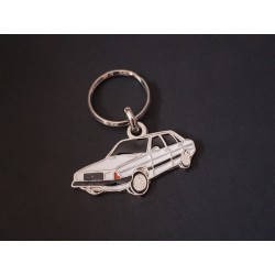 Porte-clés profil Simca Talbot Solara LS GL GLS SX Pullman Escorial Minx (blanc)