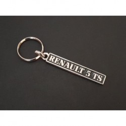 Porte-clés plaque Renault 5 TS, R5 5TS