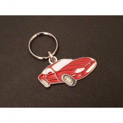 Porte-clés profil Jaguar XKR, XK8, XK X100 (rouge)