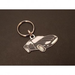 Porte-clés profil Jaguar XKR, XK8, XK X100 (noir)
