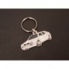 Porte-clés profil Lancia Delta HF Integrale Evoluzione, Evo Evo 2 (blanc)