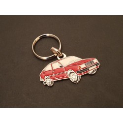 Porte-clés profil Skoda Rapid, 130 135 136 120, 120G 130G 135G, 743 747 (rouge)