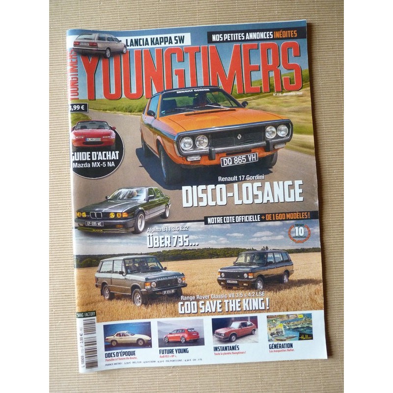 Youngtimers n°115, Mazda MX-5, R17 Gordini, BMW Alpina B11, Lancia Kappa XW