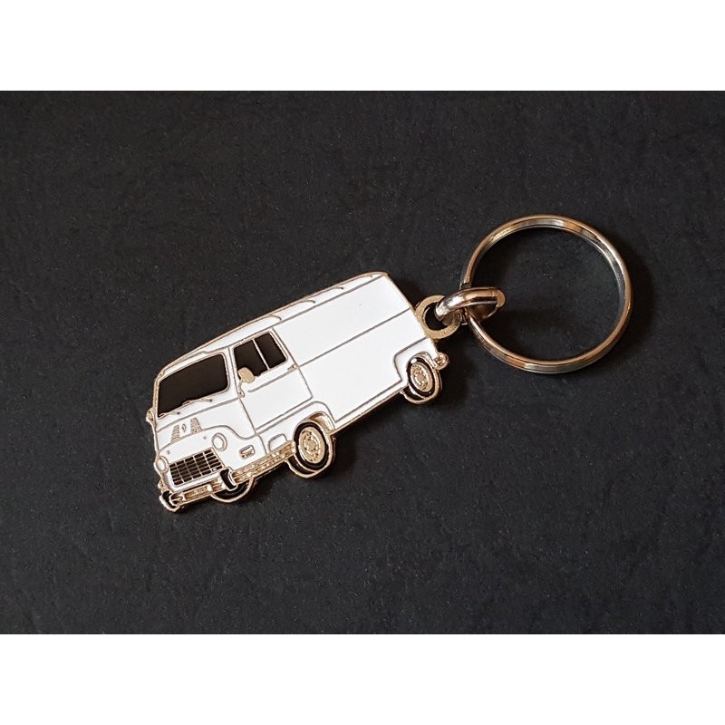 Porte-clés profil Renault Estafette, Alouette 1000 800 Dacia R2137 R2136 (blanc)