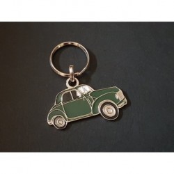Porte-clés profil Fiat Topolino 500, 500C, Simca 6 (vert)