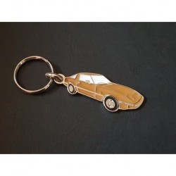 Porte-clés profil Mazda RX-7 RX7, Turbo Savana SA (marron or beige)