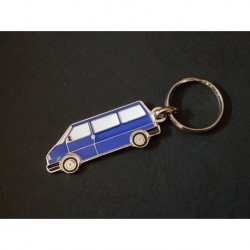 Porte-clés profil Volkswagen Transporter T4, EuroVan Caravelle (bleu)