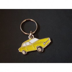 Porte-clés profil Ford Escort mk1, Mexico 1100 1300 (jaune)