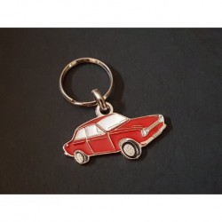 Porte-clés profil Ford Escort mk1, Mexico 1100 1300 (rouge)