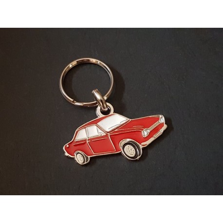 Porte-clés profil Ford Escort mk1, Mexico 1100 1300 (rouge)