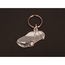 Porte-clés profil Citroen ZX, Volcane Reflex Furio 2.0 16v 2.0i (gris)